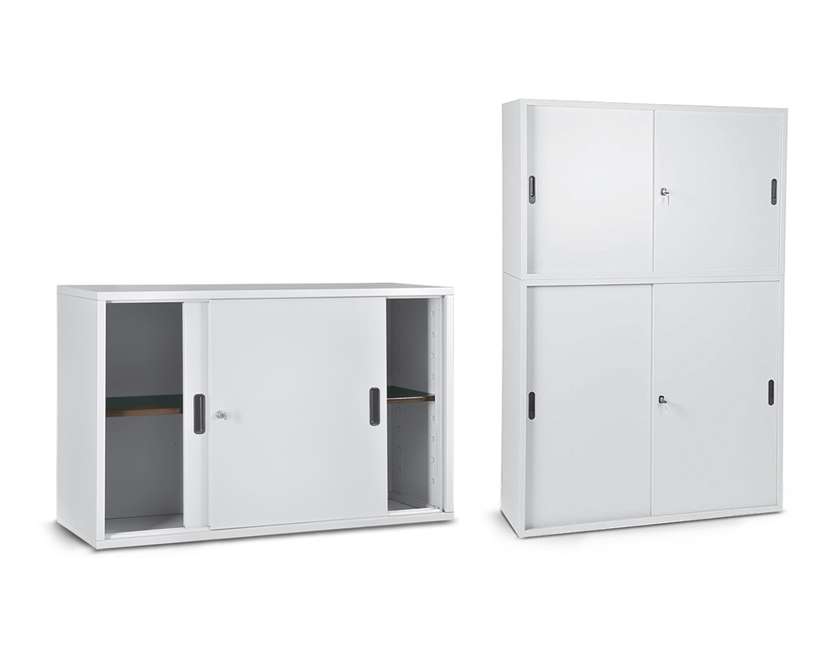 Archive cabinets with sliding doors